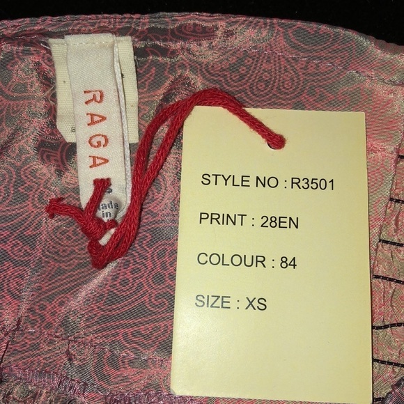 RAGA Cropped Smocked Waist Flowy Wide Cut Leg Lounging Pants - Picture 5 of 6